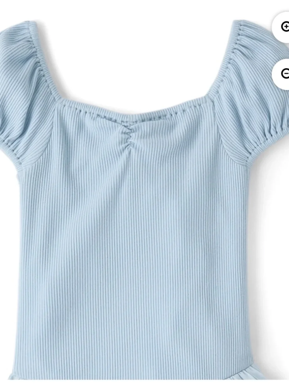 The Children’s Place Girls Chalk Blue Tiered V Waist Dress Size Large (10-12) NW